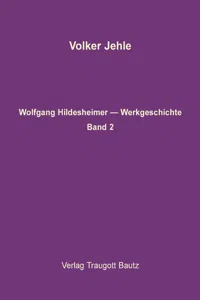 Wolfgang Hildesheimer. Werkausgabe_cover