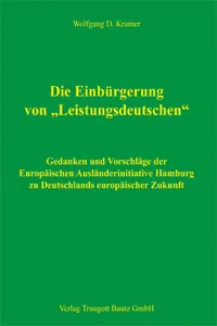 Die Einbürgerung von "Leistungsdeutschen"_cover