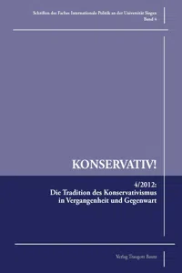 Die Tradition des Konservativismus in Vergangenheit und Gegenwart_cover