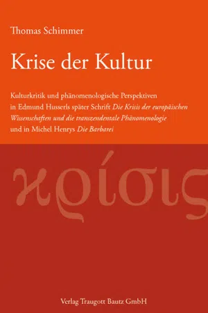 Krise der Kultur