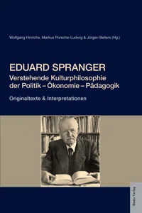 Eduard Spranger_cover