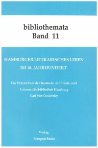 Hamburger literarisches Leben im 18. Jahrhundert_cover