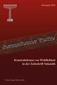 Konstruktionen von Weiblichkeit in der Zeitschrift Sulamith_cover