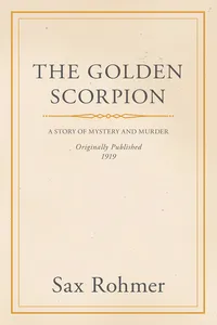 The Golden Scorpion_cover
