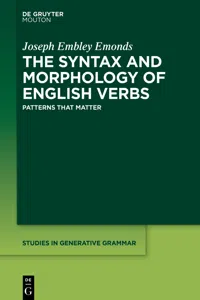 The Syntax and Morphology of English Verbs_cover