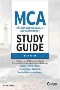 MCA Microsoft Certified Associate Azure Administrator Study Guide_cover