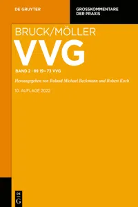 §§ 19-73 VVG_cover
