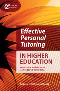 Effective Personal Tutoring in Higher Education_cover