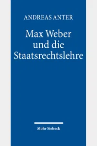 Max Weber und die Staatsrechtslehre_cover