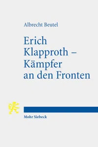 Erich Klapproth - Kämpfer an den Fronten_cover