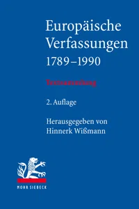 Europäische Verfassungen 1789-1990_cover