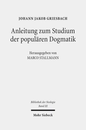 Anleitung zum Studium der populären Dogmatik