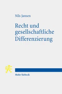 Recht und gesellschaftliche Differenzierung_cover