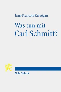 Was tun mit Carl Schmitt?_cover