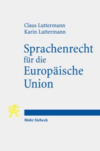 Sprachenrecht für die Europäische Union_cover