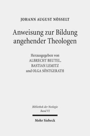 Anweisung zur Bildung angehender Theologen