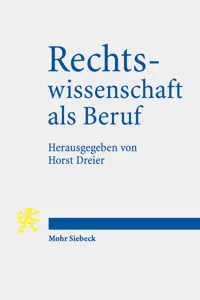 Rechtswissenschaft als Beruf_cover