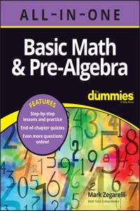 Basic Math & Pre-Algebra All-in-One For Dummies_cover