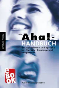 Das Aha!-Handbuch der Aphorismen und Sprüche Therapie, Beratung und Hängematte_cover