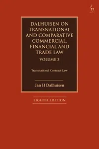 Dalhuisen on Transnational and Comparative Commercial, Financial and Trade Law Volume 3_cover