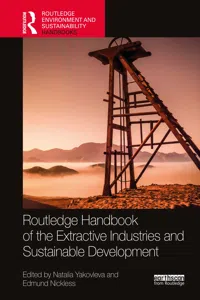 Routledge Handbook of the Extractive Industries and Sustainable Development_cover