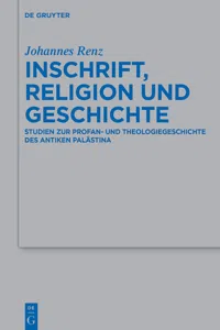 Inschrift, Religion und Geschichte_cover