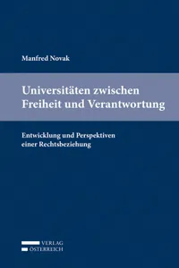 Universitäten zwischen Freiheit und Verantwortung_cover