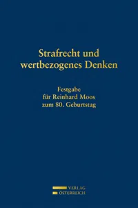 Strafrecht und wertbezogenes Denken_cover