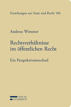 Rechtsverhältnisse im öffentlichen Recht