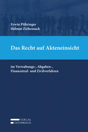 Das Recht auf Akteneinsicht