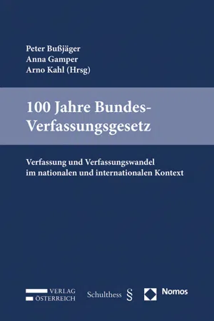 100 Jahre Bundes-Verfassungsgesetz