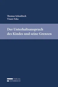 Der Unterhaltsanspruch des Kindes und seine Grenzen_cover