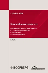 Umwandlungssteuergesetz_cover