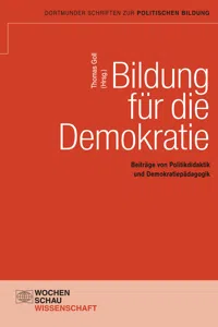 Bildung für die Demokratie_cover