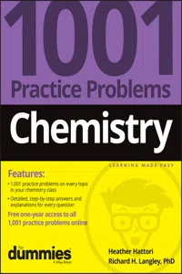 Chemistry: 1001 Practice Problems For Dummies_cover