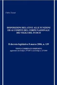 Disposizioni relative alle funzioni ed ai compiti del Corpo Nazionale dei Vigili del Fuoco_cover