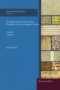 The Masorah of the Former Prophets in the Leningrad Codex_cover