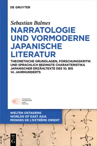 Narratologie und vormoderne japanische Literatur_cover