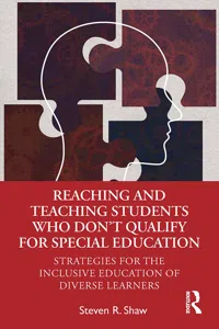 Reaching and Teaching Students Who Don't Qualify for Special Education_cover
