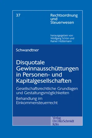 Disquotale Gewinnausschüttungen in Personen- und Kapitalgesellschaften