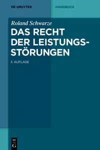 Das Recht der Leistungsstörungen_cover