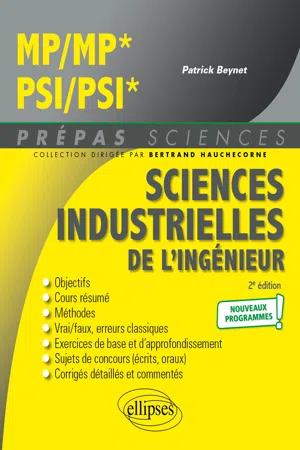 Sciences industrielles de l'ingénieur MP/MP* - PSI/PSI* - Programme 2022