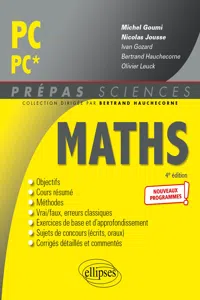 Mathématiques PC/PC* - Programme 2022_cover