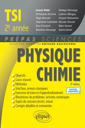 Physique-Chimie TSI 2e année - Programme 2022