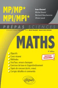 Mathématiques MP/MP* - MPI/MPI* - Programme 2022_cover