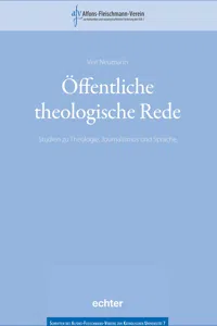 Öffentliche theologische Rede_cover