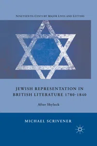 Jewish Representation in British Literature 1780-1840_cover