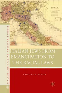 Italian Jews from Emancipation to the Racial Laws_cover