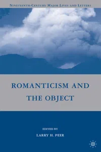 Romanticism and the Object_cover