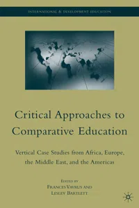 Critical Approaches to Comparative Education_cover